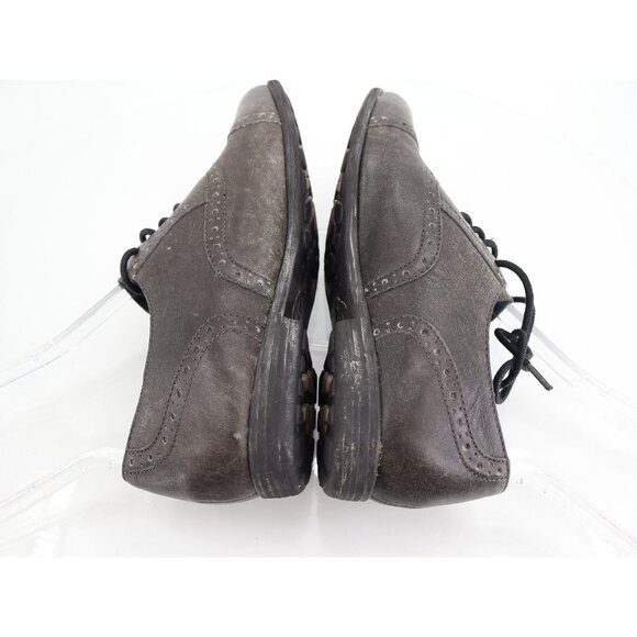 Born Women’s 9 M Gray Leather Cap Toe Brogue Comfort Casual Oxford Shoes Lace Up - Picture 8 of 12
